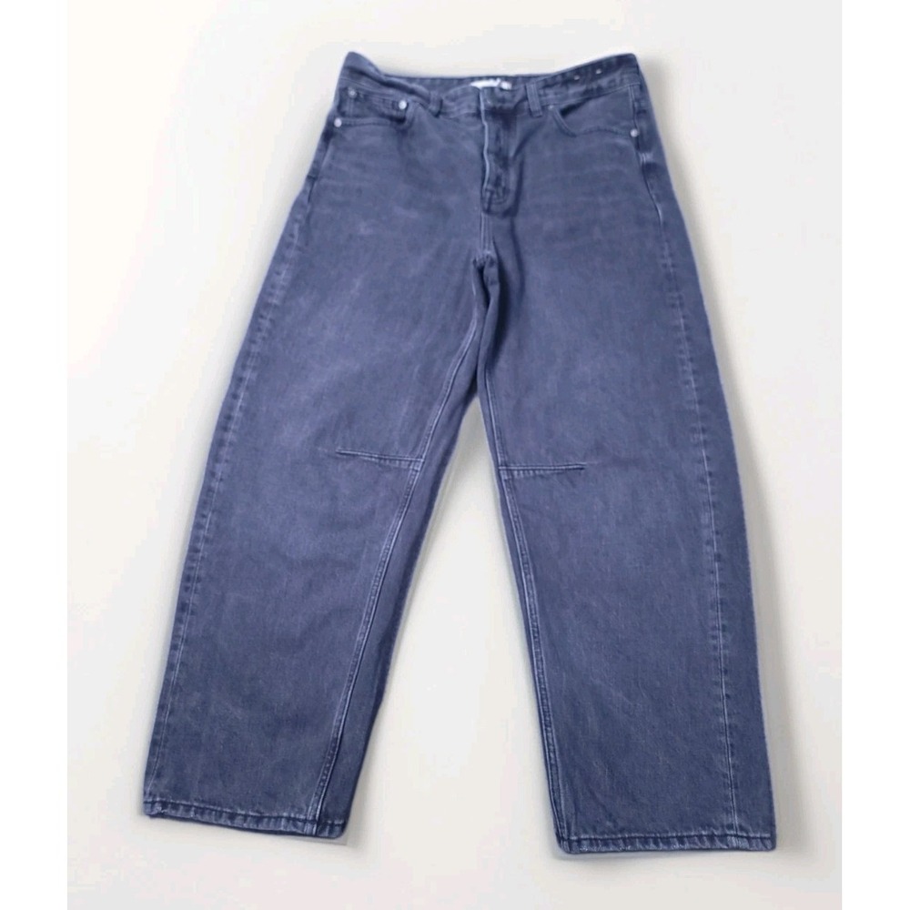 Madewell Cropped Wide-Leg Jeans in Washed Blue